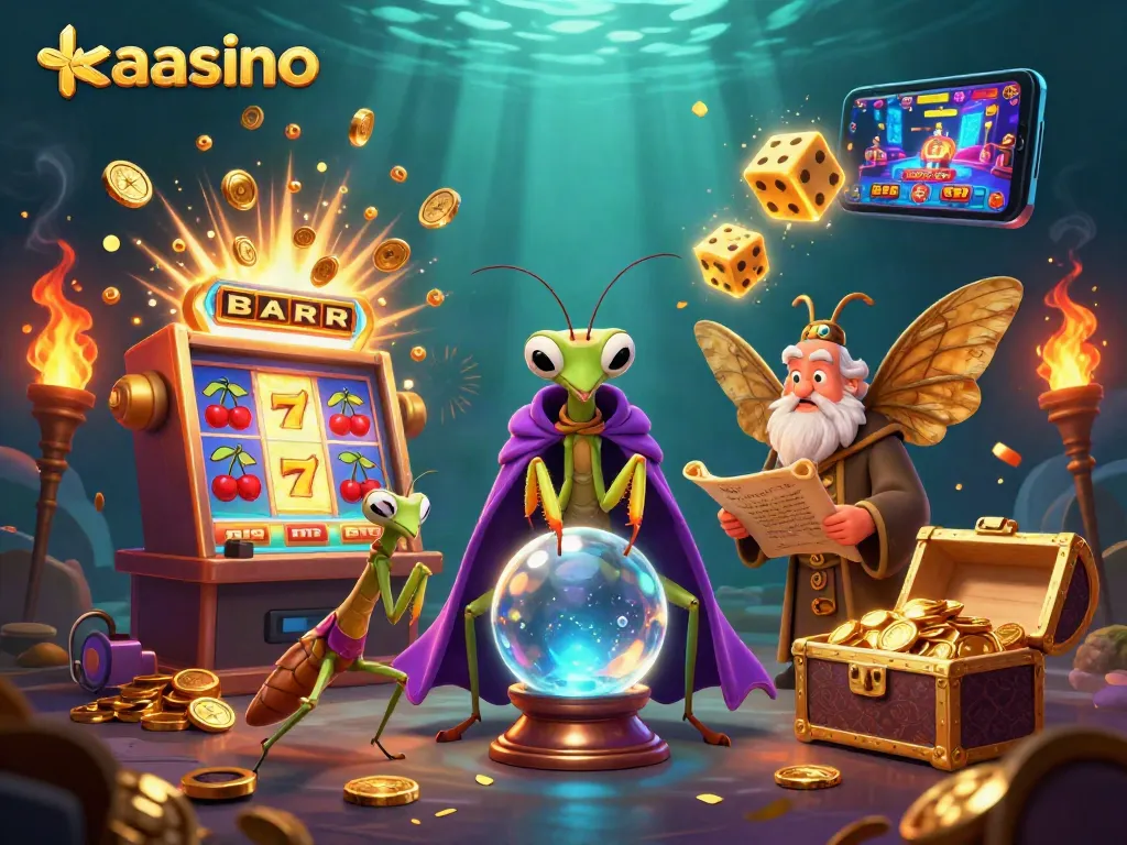 Spin and win at kaasino with this vibrant 3D casino scene featuring thrilling game elements.