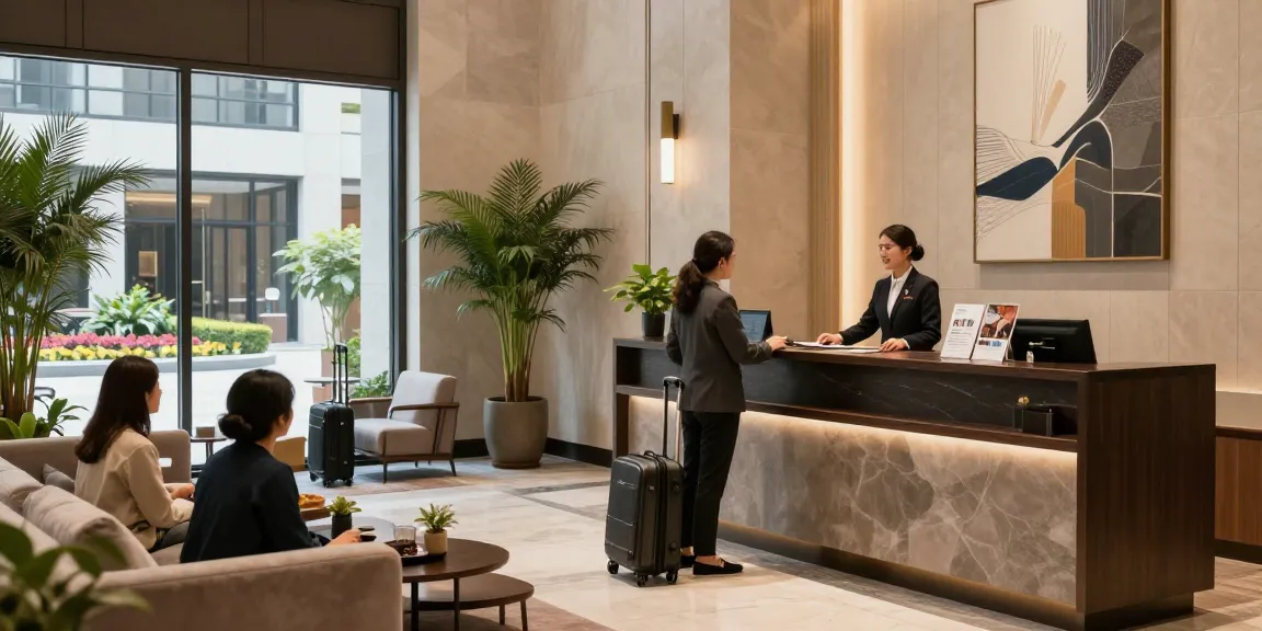 rokok88 daftar modern hotel lobby with welcoming atmosphere and stylish decor